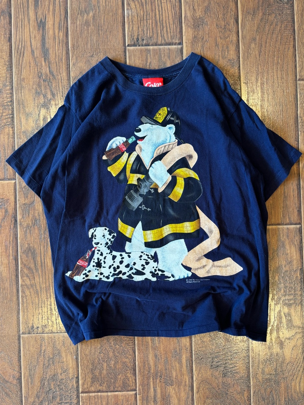 Vintage 90s 1996 Coca Cola Polar Bear Shirt